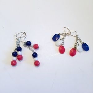 Vintage 4th of July Dangle Earrings